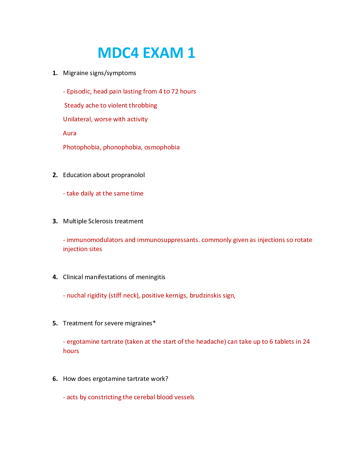 Preview image for NUR 2755 / NUR2755: Multidimensional Care IV / MDC 4 Exam 1 Review (Latest 2021 / 2022) Rasmussen